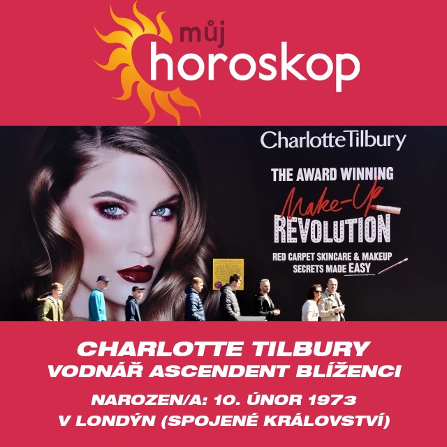 Astrologický portrét Vodnáře od Charlotte Tilbury